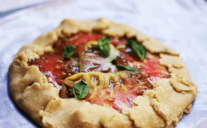 fancy tomato pie
