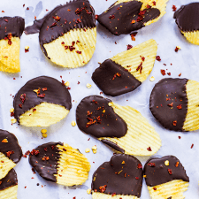 A picture of Chili Chocolate covered Potato Chips.
