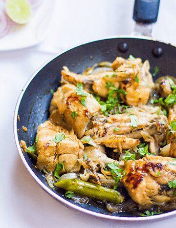 A picture of Quick Chicken with Caramelized Onions
