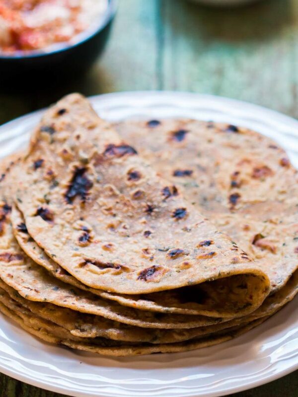 Warm Kasuri Methi parathas that make for a healthy and a homely meal.