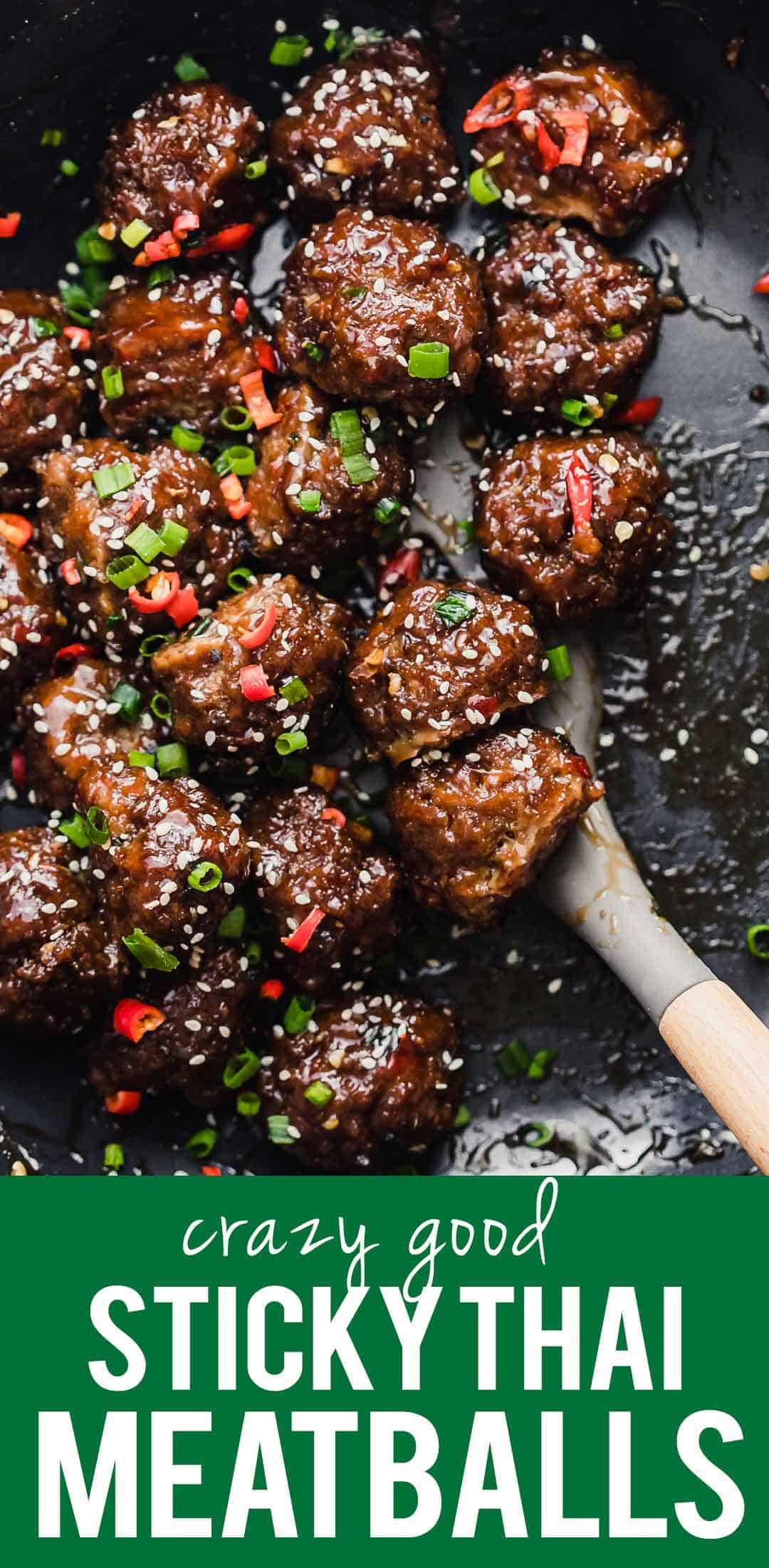 Sticky Thai Meatballs - Quick and Easy Party Appetizer!