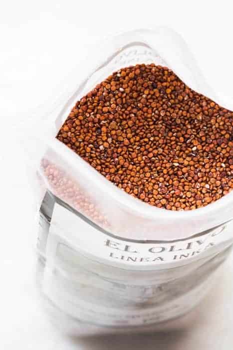 A bag of quinoa