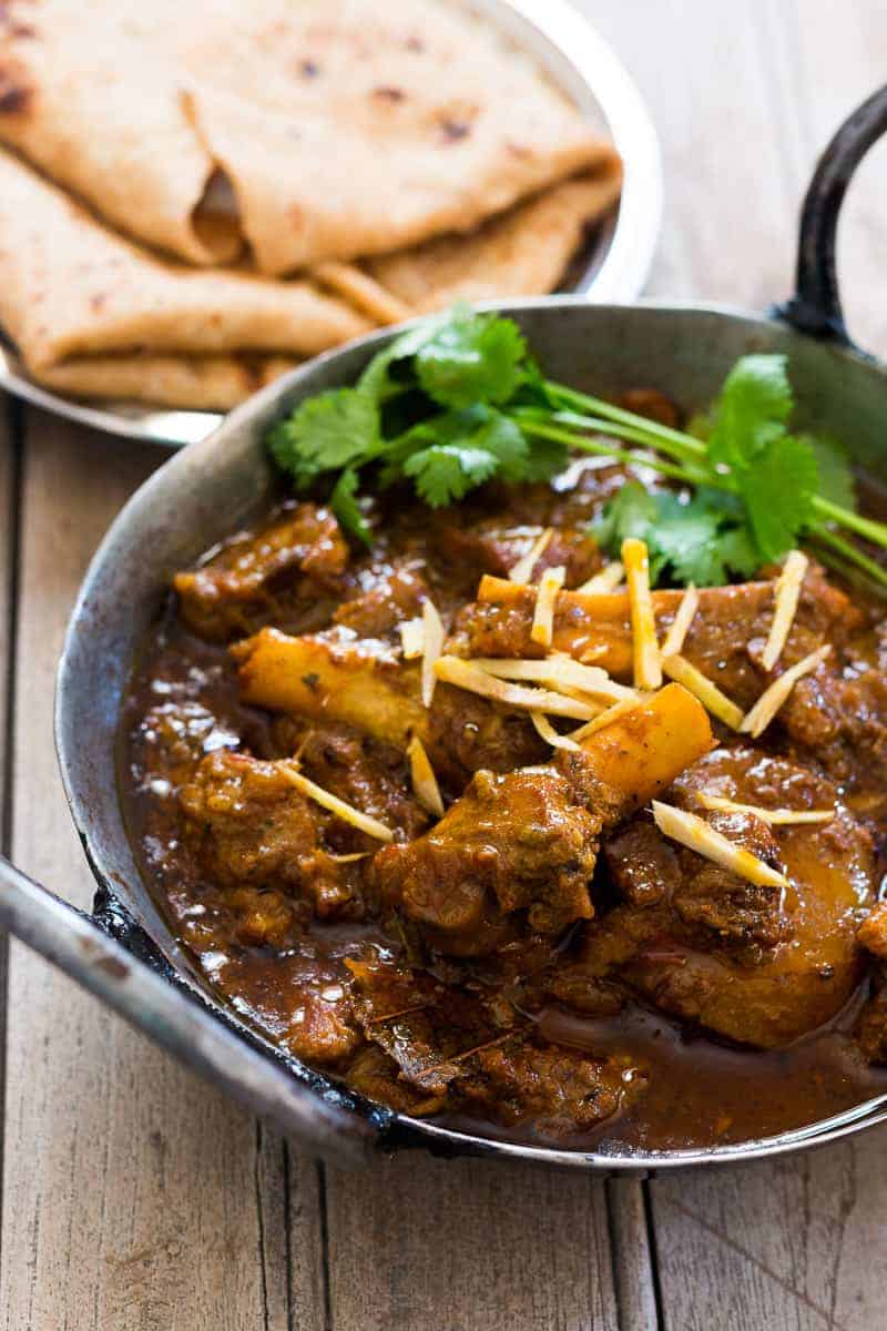 This easy Indian mutton curry will soon become your favourite bowl of comfort food. Made in a pressure cooker and perfect with basmati rice.