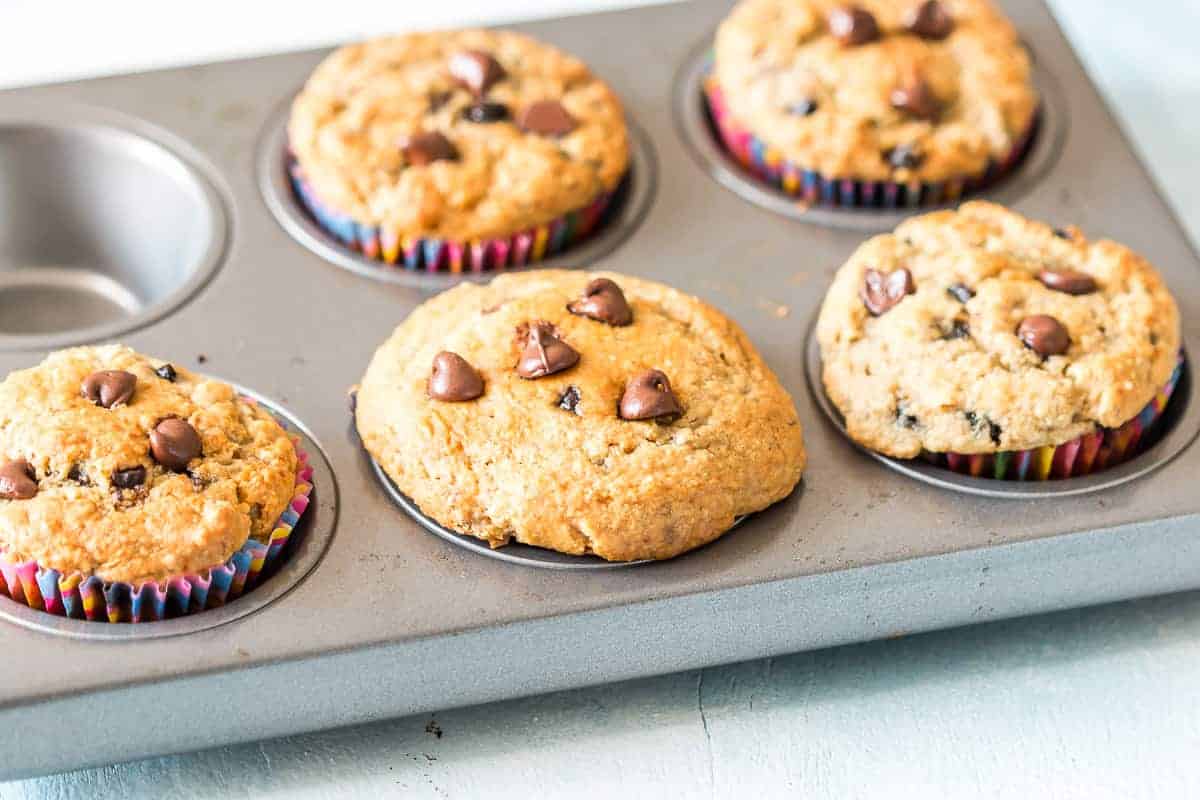 Healthy Mini Branana Berry Muffins