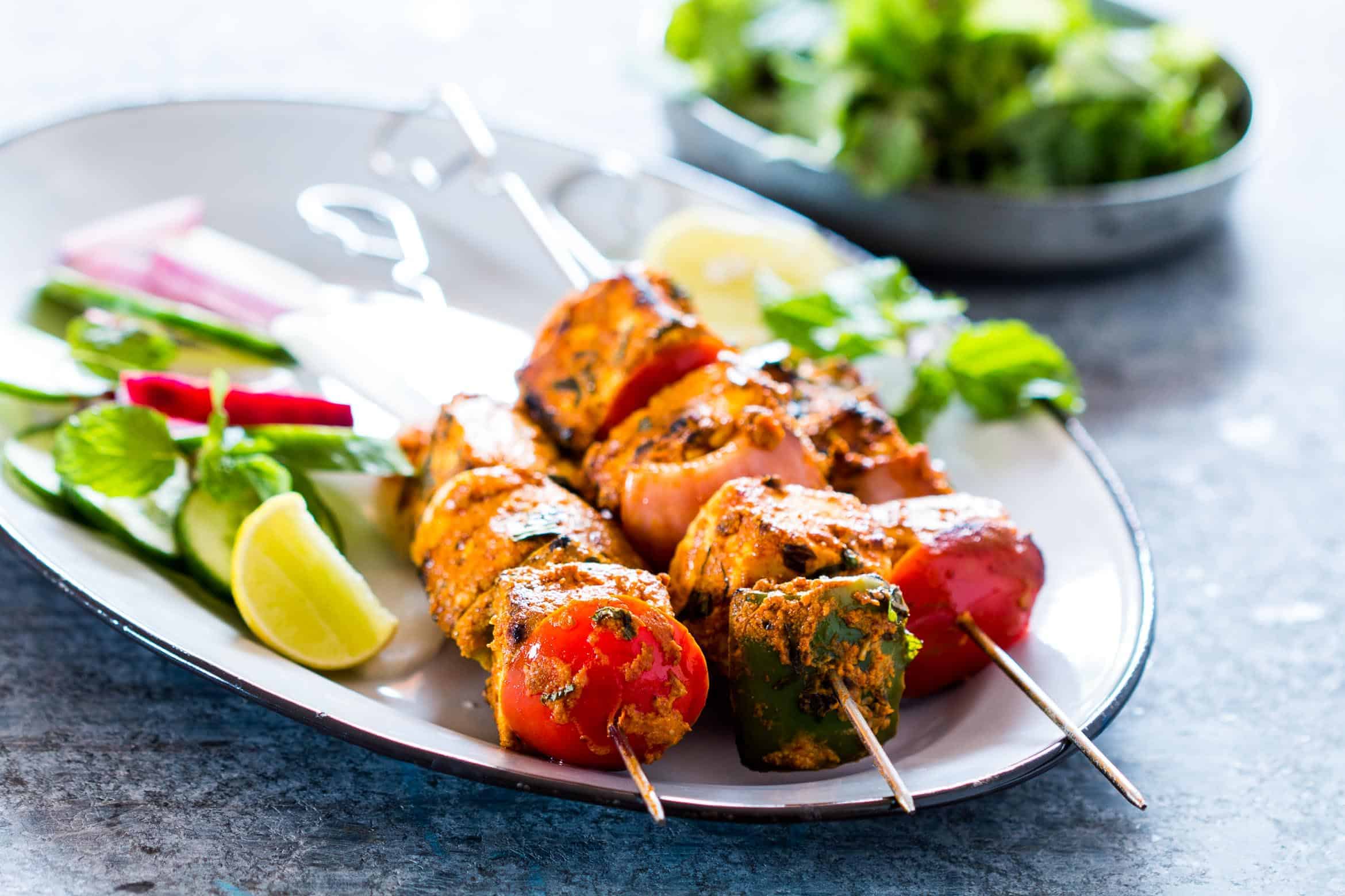 This is the best Tandoori Paneer Tikka in the oven you'll ever make at home! Same restaurant style taste, but roasted in the oven.