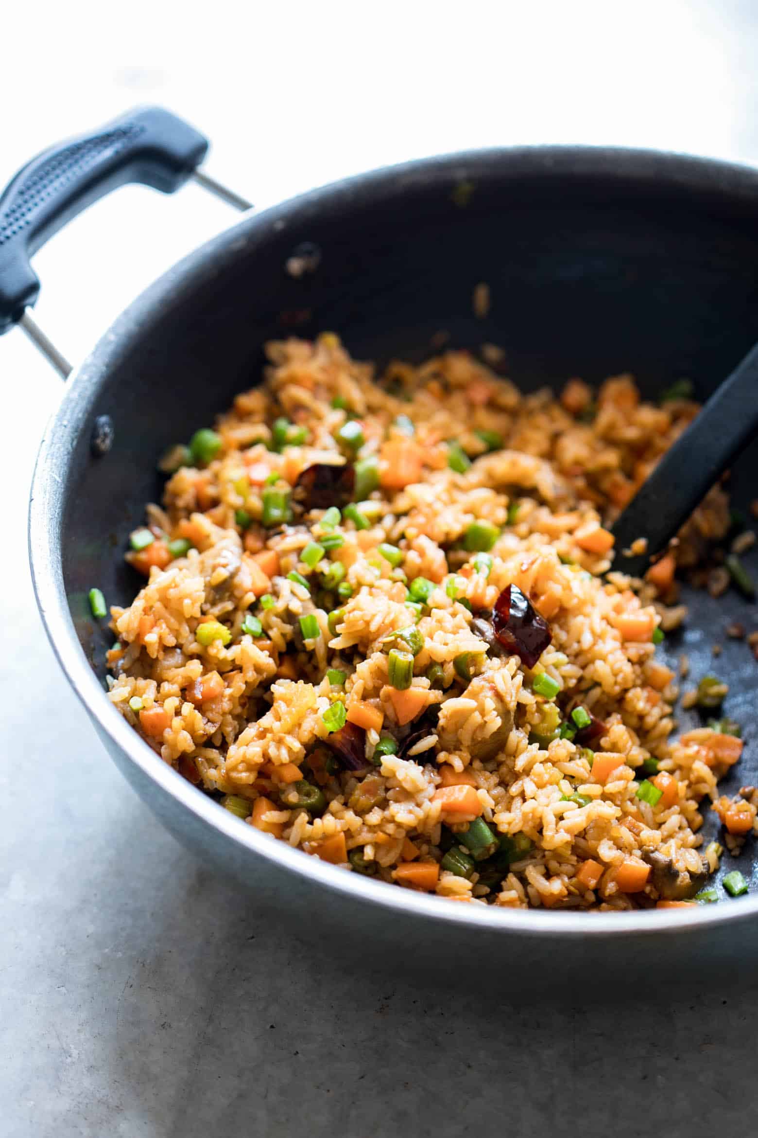 Schezwan Fried Rice from Leftover Rice
