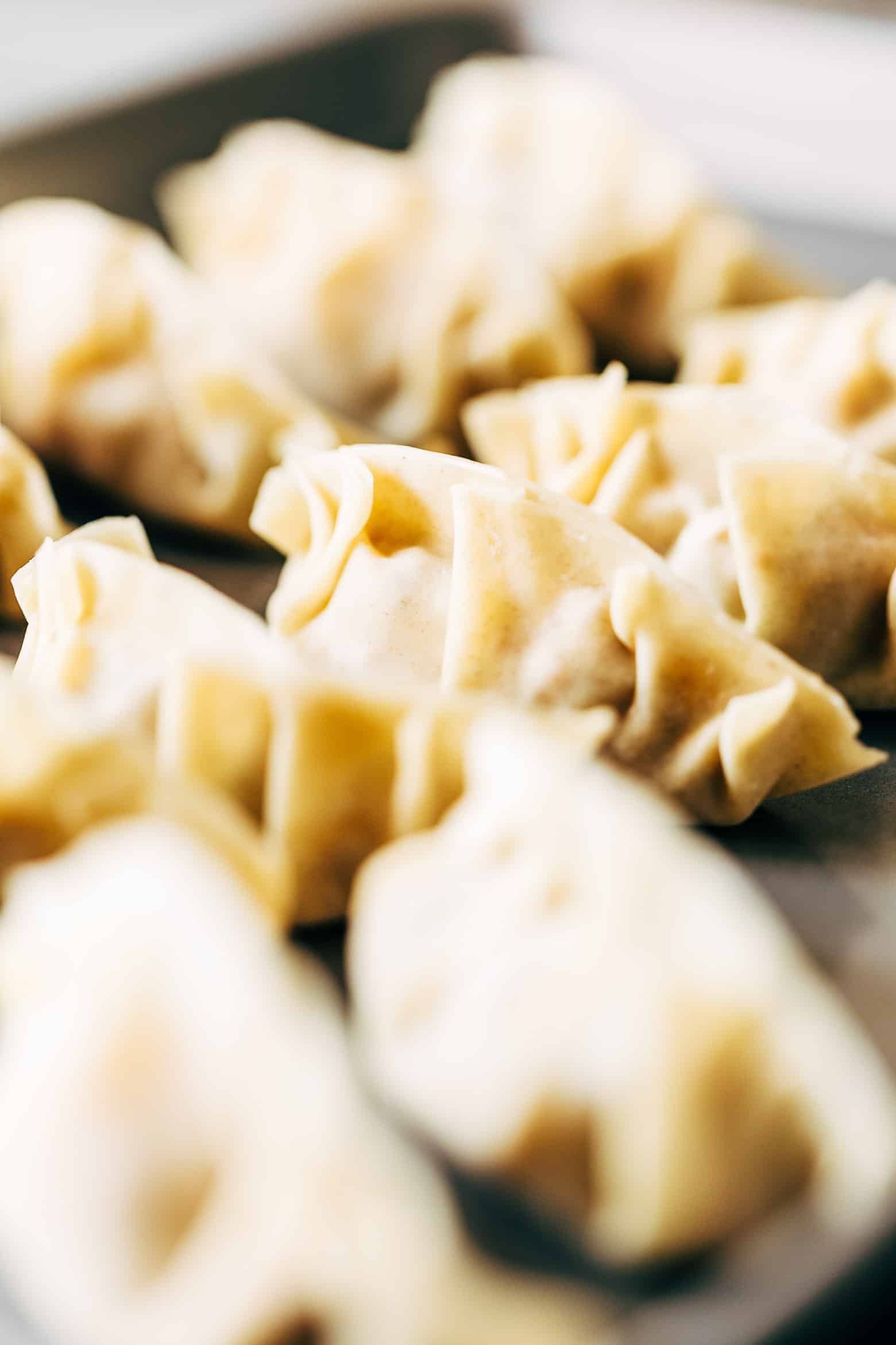 These vegetarian gyoza potstickers are stuffed with a delicious mixture of carrot, shiitake mushrooms and paneer and are insanely ease to make! Don't be intimidated because I have step by step instructions for you to make them at home.