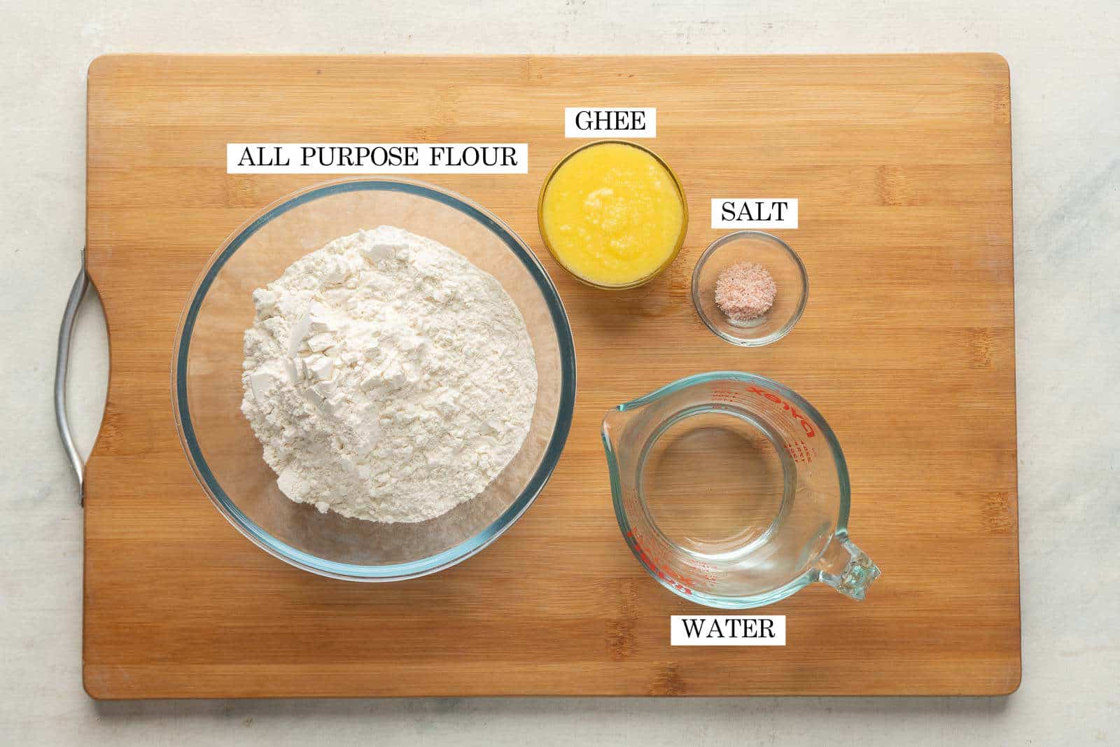 Ingredients for Samosa pastry