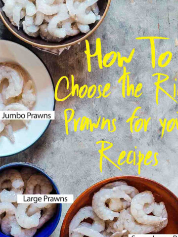 How to choose the right prawn sizes for your recipes from a variety of sizes available in the market