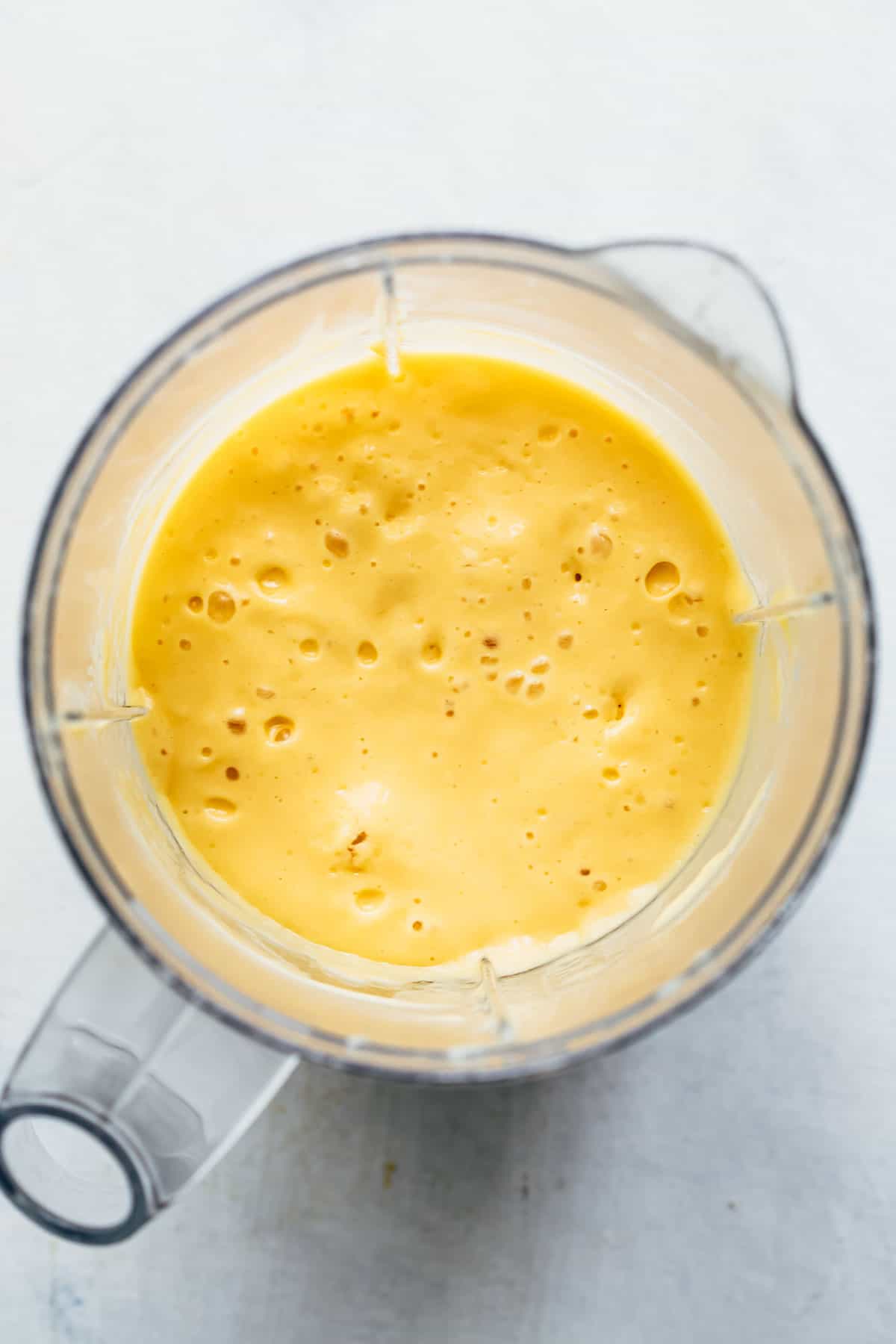 Mango Lassi blended in a blender