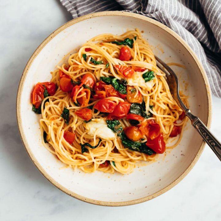 Tomato Basil Pasta (15 minutes) - My Food Story