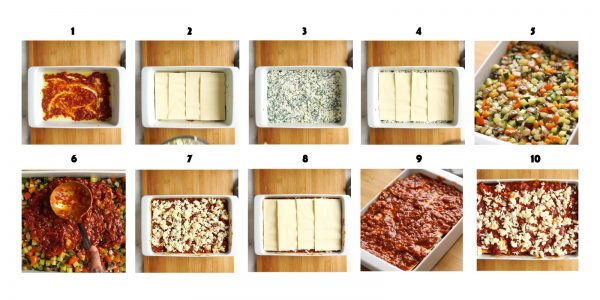 Easy Vegetarian Lasagna with Step by Step Directions - My Food Story