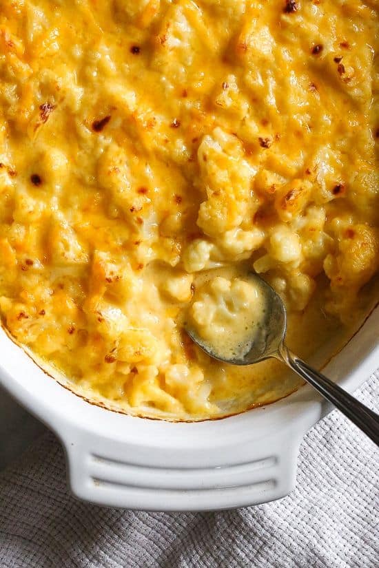 cauliflower mac and cheese - healthy cauliflower recipes