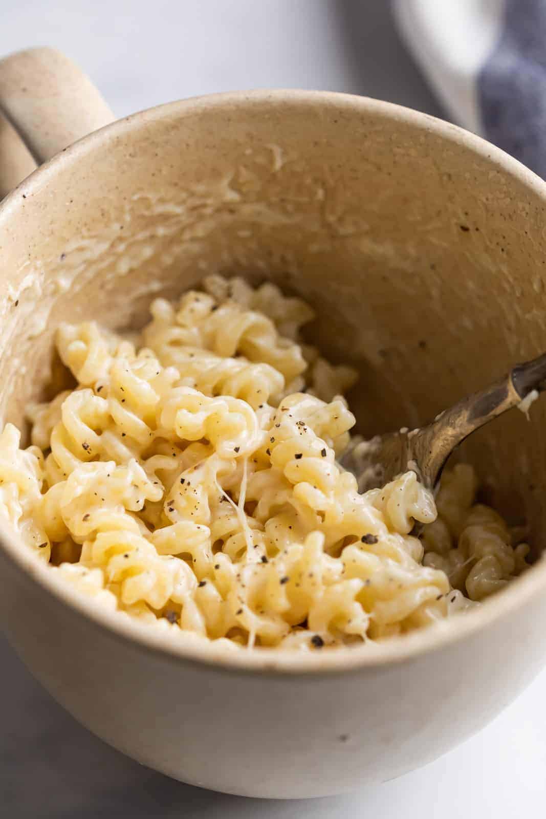 Microwave Mac and Cheese in a Mug