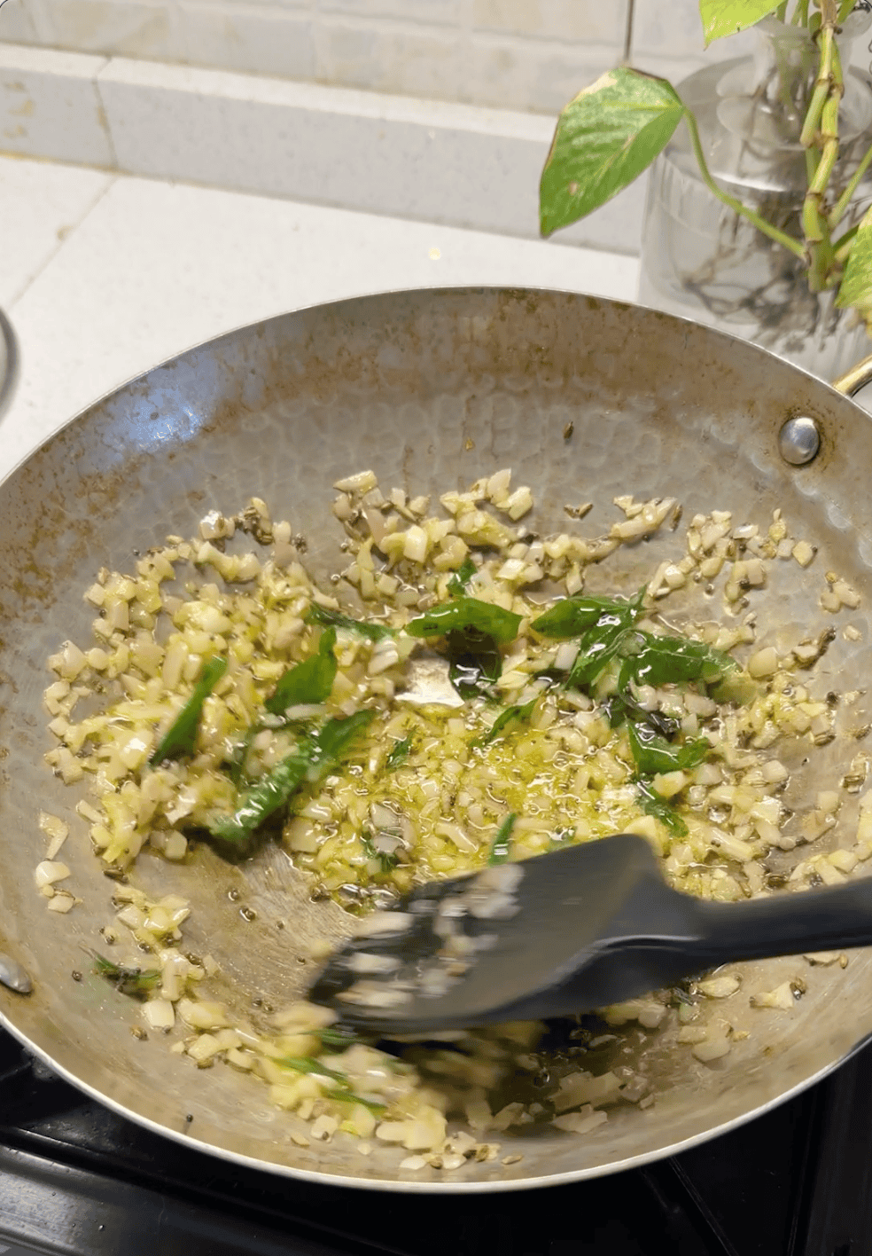 step 1 of making mushroom masala