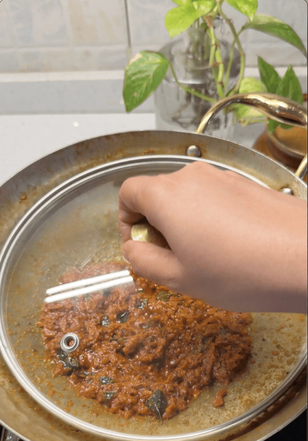 step 2 of making mushroom masala