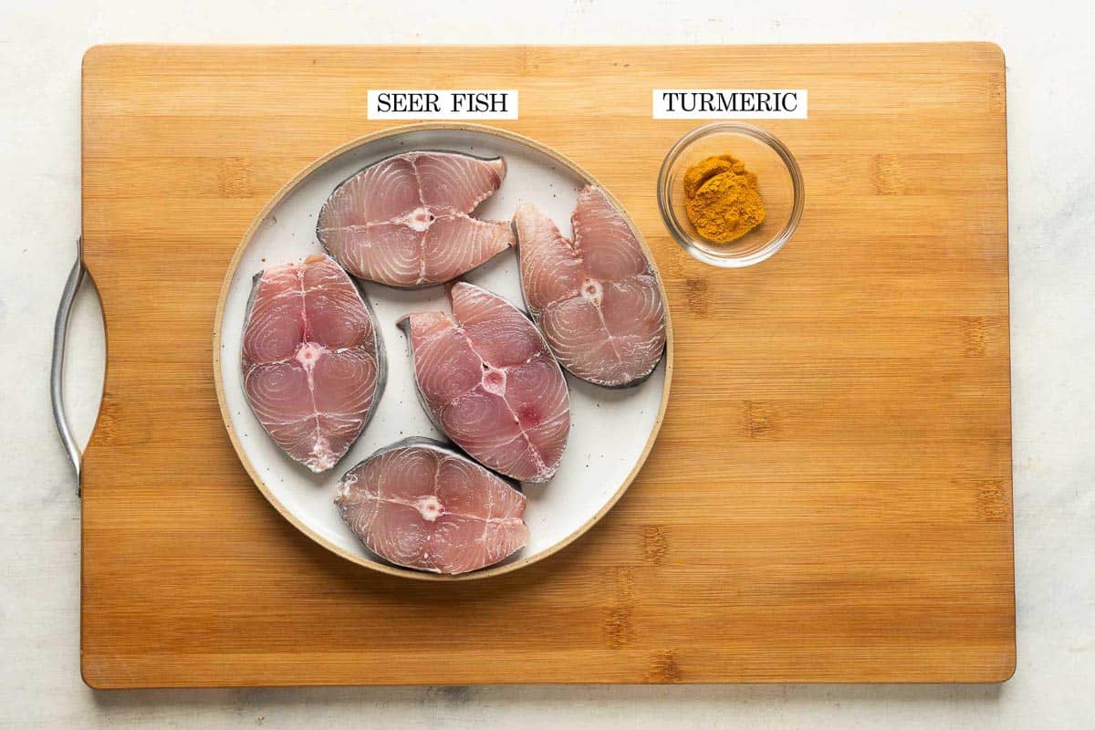 Ingredients used to marinated fish