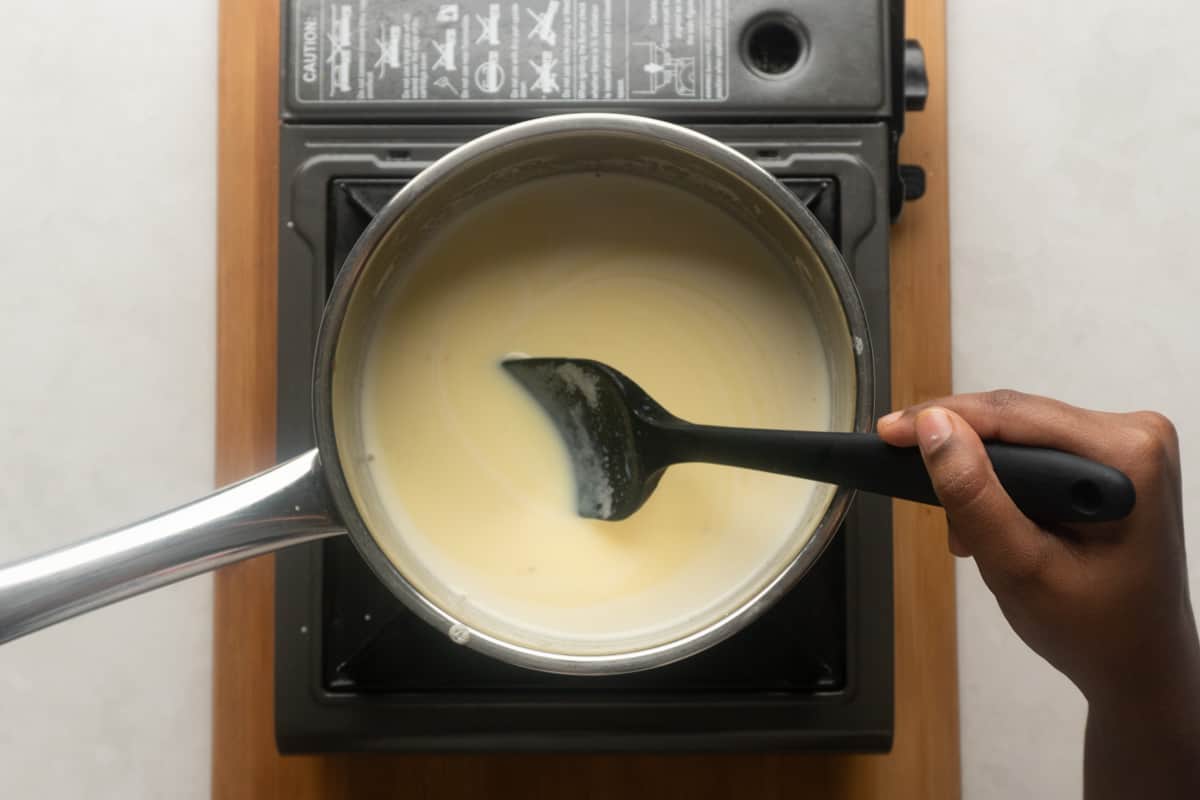 Picture showing how to cook eggnog without alcohol