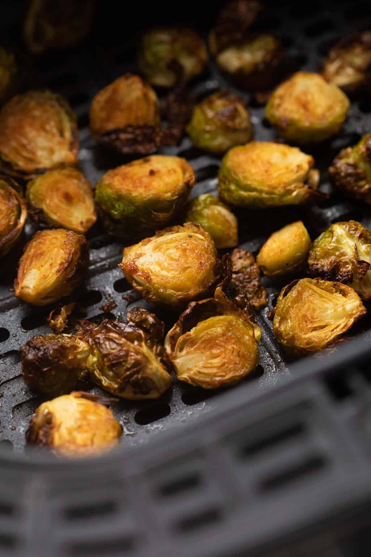 Picture of Brussel Sprouts roasted in the air fryer