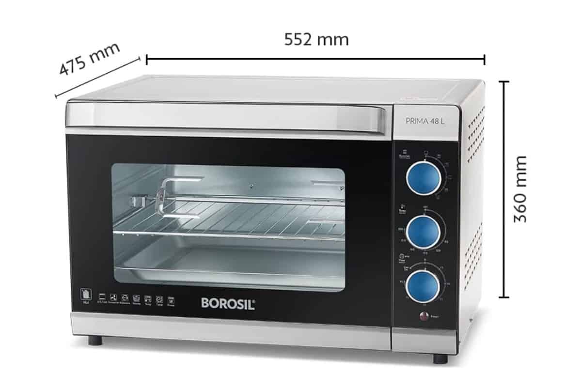borosil oven toaster grill