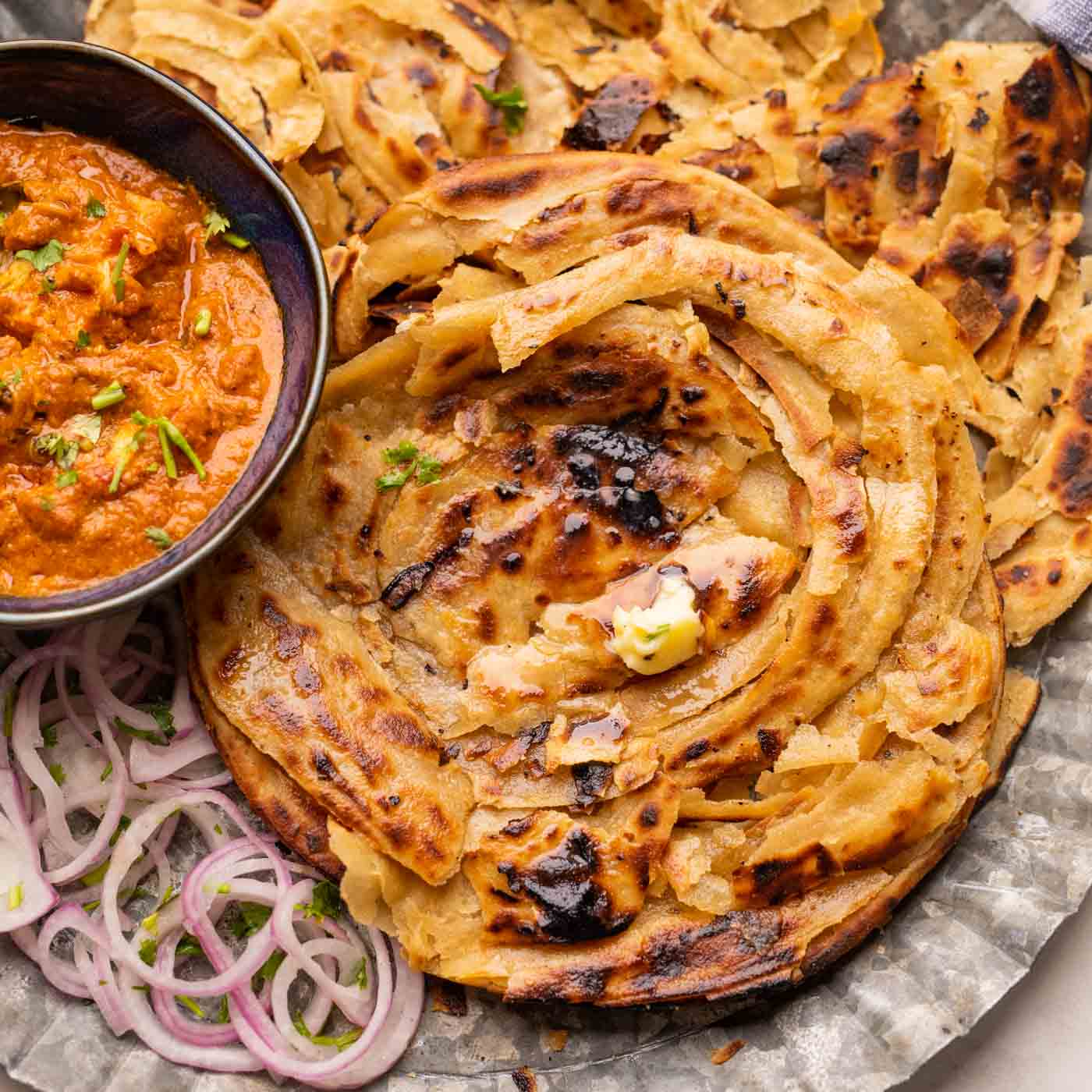 Lachha Paratha Flaky Layered Flatbread My Food Story Lachha Paratha Flaky Layered Flatbread My Food Story