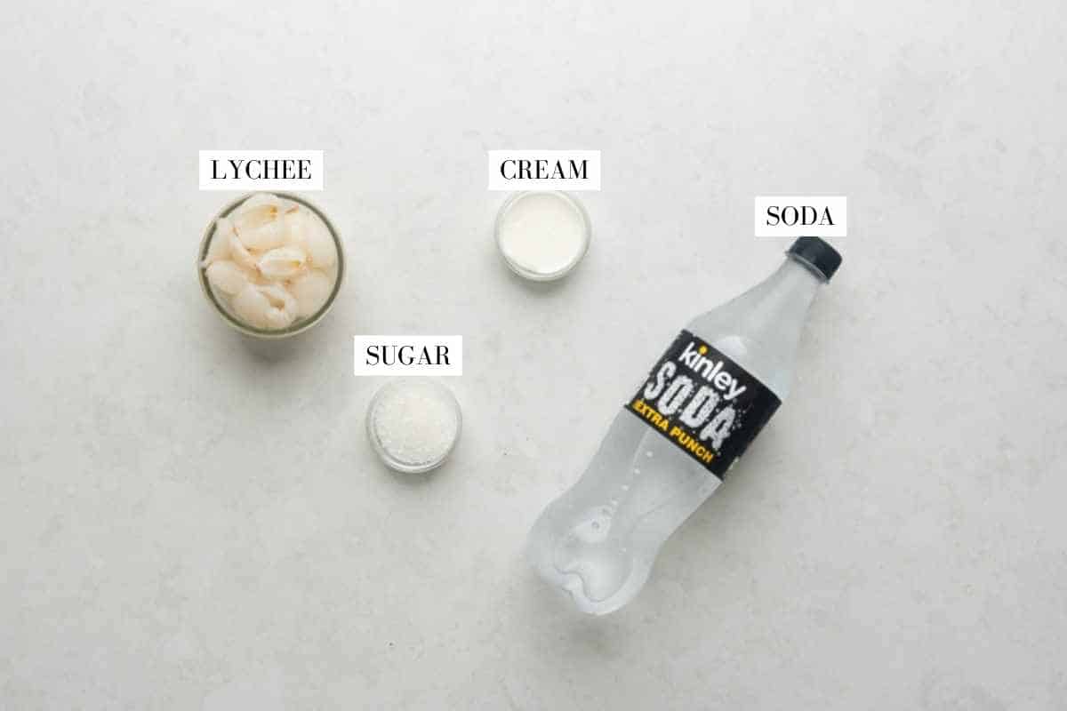 ingredient shot for lychee soda