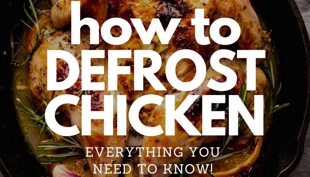 Defrosting Chicken Title image with text