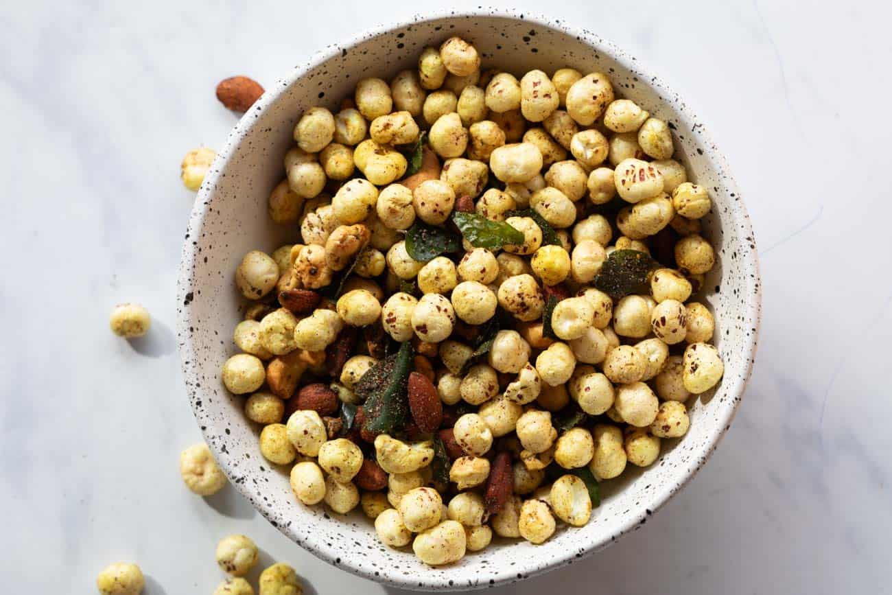Air Fryer Roasted Makhana and Nuts - My Food Story
