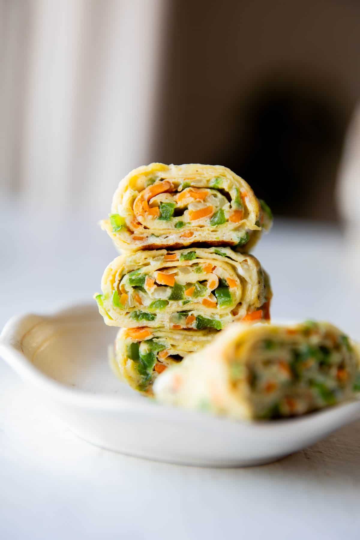 Korean Omelette Rolls - My Food Story